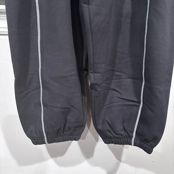 Athleta Women's Forever Fleece High Rise Jogger Black/Bone SZ: XL - Picture 6 of 10